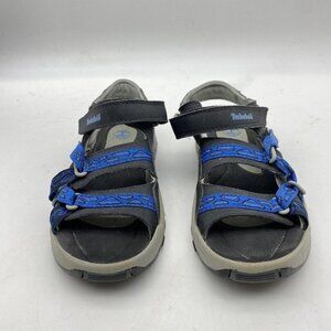Timberland Sandals Mens 7 Black Blue 3 Adjustable Straps Walking Hiking Outdoor‎